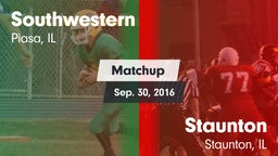 Matchup: Southwestern High vs. Staunton  2016