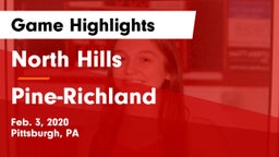 North Hills  vs Pine-Richland  Game Highlights - Feb. 3, 2020