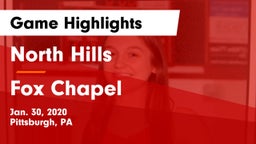 North Hills  vs Fox Chapel  Game Highlights - Jan. 30, 2020