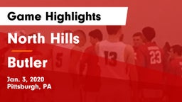North Hills  vs Butler  Game Highlights - Jan. 3, 2020