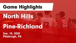 North Hills  vs Pine-Richland  Game Highlights - Jan. 10, 2020