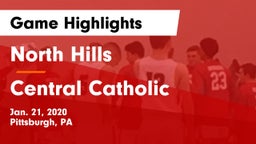 North Hills  vs Central Catholic  Game Highlights - Jan. 21, 2020