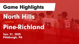 North Hills  vs Pine-Richland  Game Highlights - Jan. 31, 2020