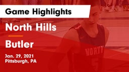 North Hills  vs Butler  Game Highlights - Jan. 29, 2021