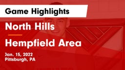 North Hills  vs Hempfield Area  Game Highlights - Jan. 15, 2022