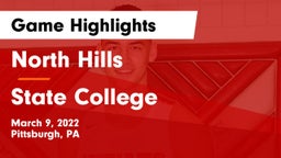 North Hills  vs State College  Game Highlights - March 9, 2022
