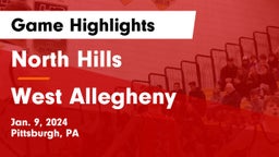 North Hills  vs West Allegheny  Game Highlights - Jan. 9, 2024