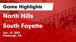 North Hills  vs South Fayette  Game Highlights - Jan. 12, 2024