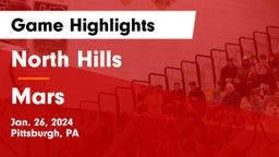 North Hills  vs Mars  Game Highlights - Jan. 26, 2024