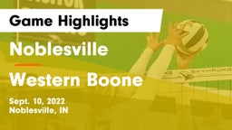 Noblesville  vs Western Boone  Game Highlights - Sept. 10, 2022