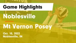 Noblesville  vs Mt Vernon Posey Game Highlights - Oct. 10, 2022