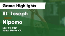 St. Joseph  vs Nipomo  Game Highlights - May 21, 2021