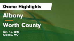 Albany  vs Worth County  Game Highlights - Jan. 16, 2020
