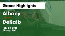 Albany  vs DeKalb  Game Highlights - Feb. 28, 2020