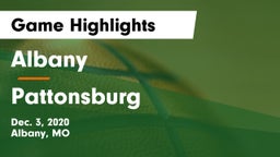 Albany  vs Pattonsburg  Game Highlights - Dec. 3, 2020