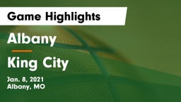 Albany  vs King City  Game Highlights - Jan. 8, 2021