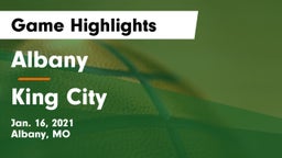 Albany  vs King City  Game Highlights - Jan. 16, 2021