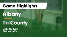 Albany  vs Tri-County  Game Highlights - Dec. 28, 2023