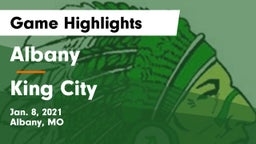 Albany  vs King City  Game Highlights - Jan. 8, 2021