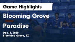 Blooming Grove  vs Paradise  Game Highlights - Dec. 8, 2020