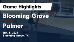 Blooming Grove  vs Palmer  Game Highlights - Jan. 5, 2021