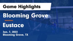 Blooming Grove  vs Eustace  Game Highlights - Jan. 7, 2022