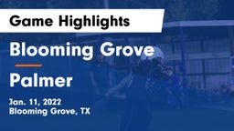 Blooming Grove  vs Palmer  Game Highlights - Jan. 11, 2022