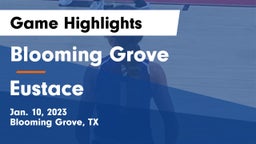 Blooming Grove  vs Eustace  Game Highlights - Jan. 10, 2023