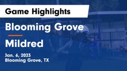 Blooming Grove  vs Mildred  Game Highlights - Jan. 6, 2023