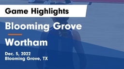 Blooming Grove  vs Wortham  Game Highlights - Dec. 5, 2022