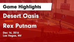 Desert Oasis  vs Rex Putnam  Game Highlights - Dec 16, 2016