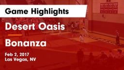 Desert Oasis  vs Bonanza  Game Highlights - Feb 2, 2017