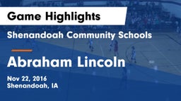 Shenandoah Community Schools vs Abraham Lincoln  Game Highlights - Nov 22, 2016