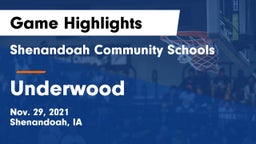 Shenandoah Community Schools vs Underwood  Game Highlights - Nov. 29, 2021