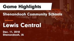 Shenandoah Community Schools vs Lewis Central  Game Highlights - Dec. 11, 2018