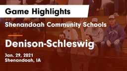 Shenandoah Community Schools vs Denison-Schleswig  Game Highlights - Jan. 29, 2021