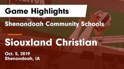 Shenandoah Community Schools vs Siouxland Christian Game Highlights - Oct. 5, 2019