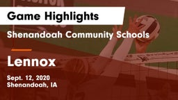 Shenandoah Community Schools vs Lennox  Game Highlights - Sept. 12, 2020