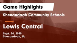 Shenandoah Community Schools vs Lewis Central  Game Highlights - Sept. 24, 2020
