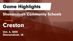 Shenandoah Community Schools vs Creston  Game Highlights - Oct. 6, 2020