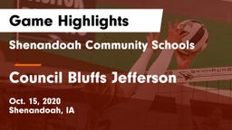 Shenandoah Community Schools vs Council Bluffs Jefferson  Game Highlights - Oct. 15, 2020