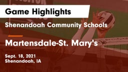 Shenandoah Community Schools vs Martensdale-St. Mary's  Game Highlights - Sept. 18, 2021