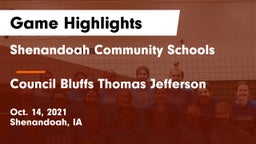 Shenandoah Community Schools vs Council Bluffs Thomas Jefferson Game Highlights - Oct. 14, 2021