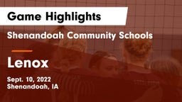Shenandoah Community Schools vs Lenox  Game Highlights - Sept. 10, 2022