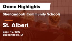 Shenandoah Community Schools vs St. Albert  Game Highlights - Sept. 15, 2022