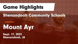 Shenandoah Community Schools vs Mount Ayr Game Highlights - Sept. 17, 2022