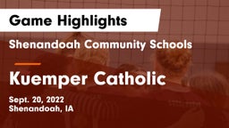 Shenandoah Community Schools vs Kuemper Catholic  Game Highlights - Sept. 20, 2022