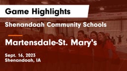 Shenandoah Community Schools vs Martensdale-St. Mary's  Game Highlights - Sept. 16, 2023