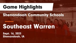 Shenandoah Community Schools vs Southeast Warren Game Highlights - Sept. 16, 2023