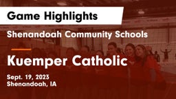 Shenandoah Community Schools vs Kuemper Catholic  Game Highlights - Sept. 19, 2023